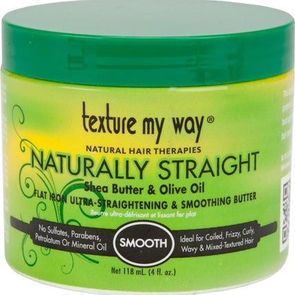 Texture My Way Naturally Straight Flat Iron Ultra-Straightening & Smoothing Butter 4 oz