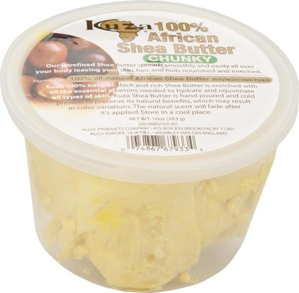 Kuza African Shea Butter Yellow Chunky 10 oz