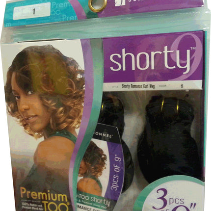 Sensationnel Human Hiar Shorty Romance Curl  3 pcs 9 inch num 1