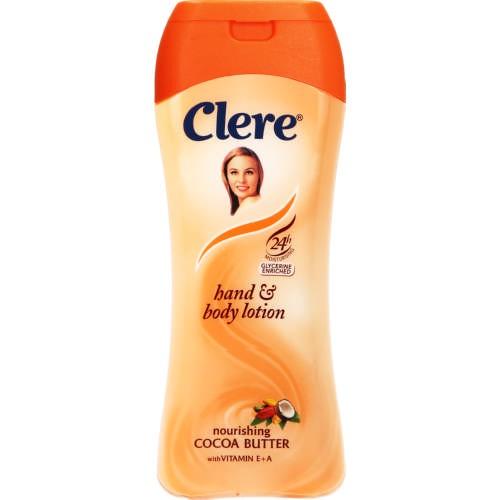 Clere Hand Body Lotion Nourishing Cocoa Butter 400 ml