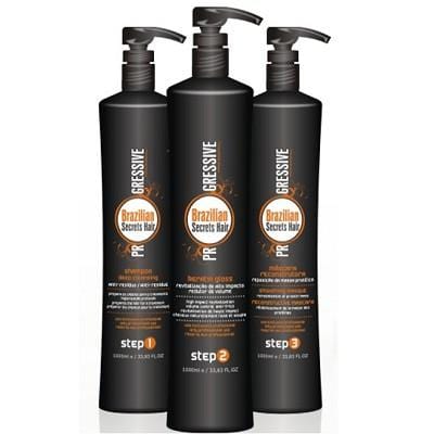 Gressive Brazilian Secrets Hair Keratin Kit Progressive 1 liter (( Shampoo+Keratin Gloss+Mask)