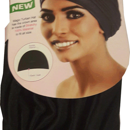 Murry Elastic Hold Turban Hat No 2147BLK