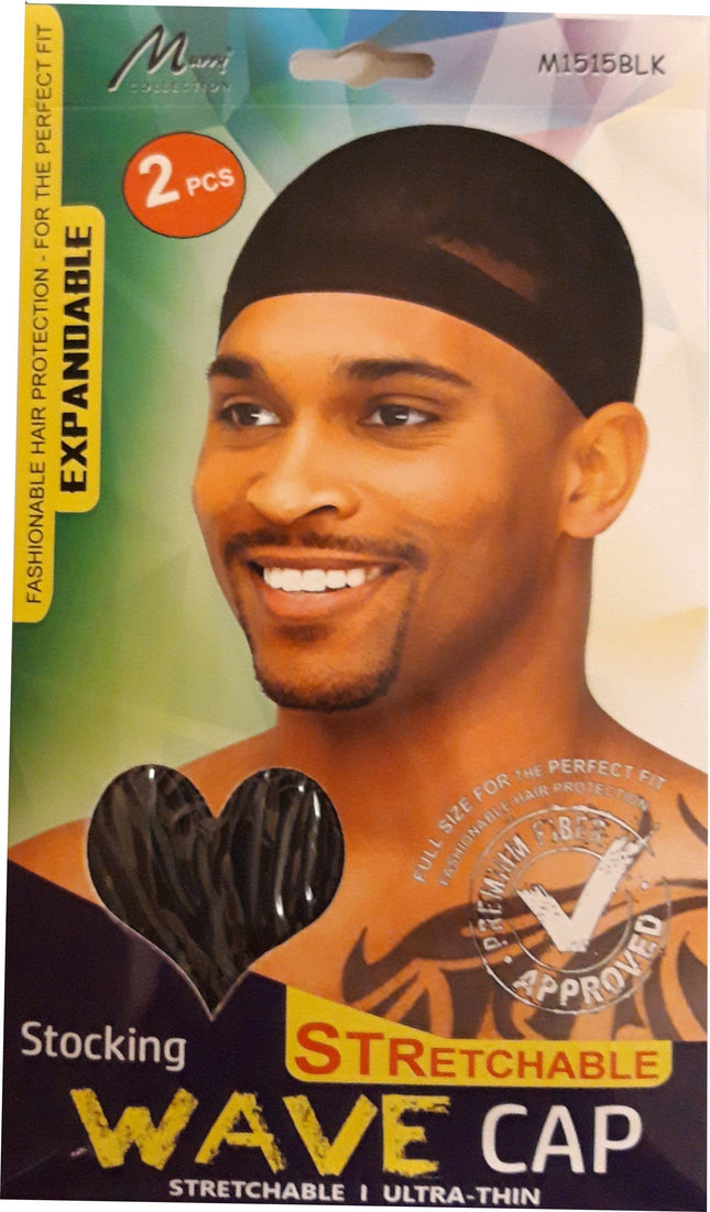 Murray Stocking Stretchable Wave Cap M1515BLK