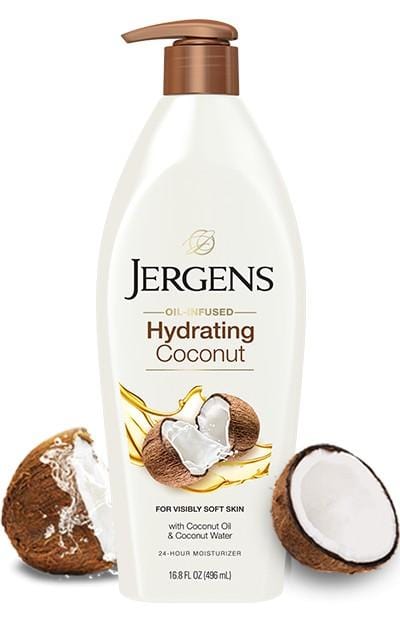 Jergens Hydrating Coconut  Moisturizer Body Lotion 621 ml