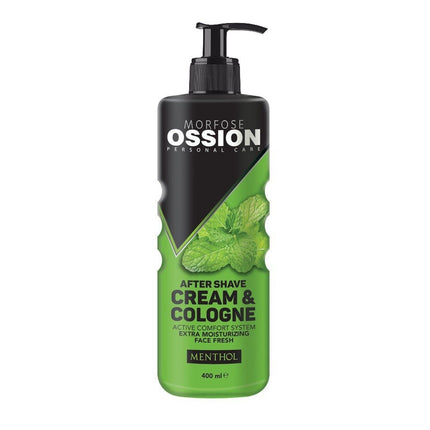 OSSION AFTER SHAVE CREAM & COLOGNE MENTHOL 400 ML