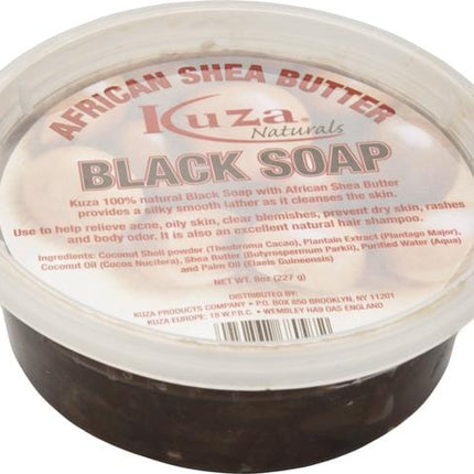 Kuza African Shea Black Soap 8 oz