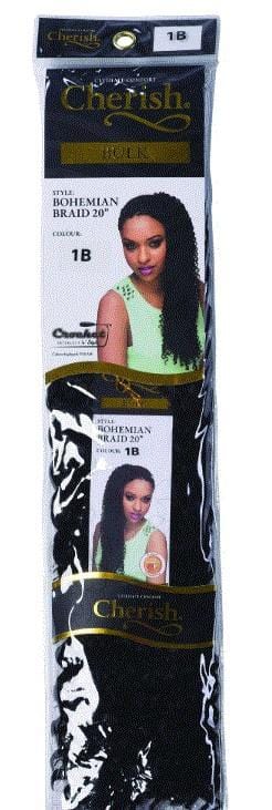 Cherish Bulk Bohemian Braid 20 Inch Colour 1B