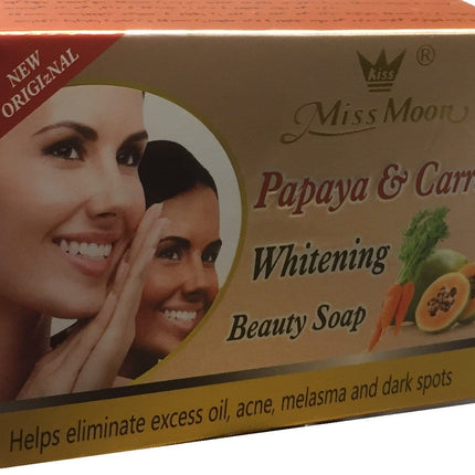 Miss Moon Papaya and Carrot Whitening Beauty Soap 100 g