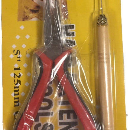 Plier and Needle Stick Hair Extensin System