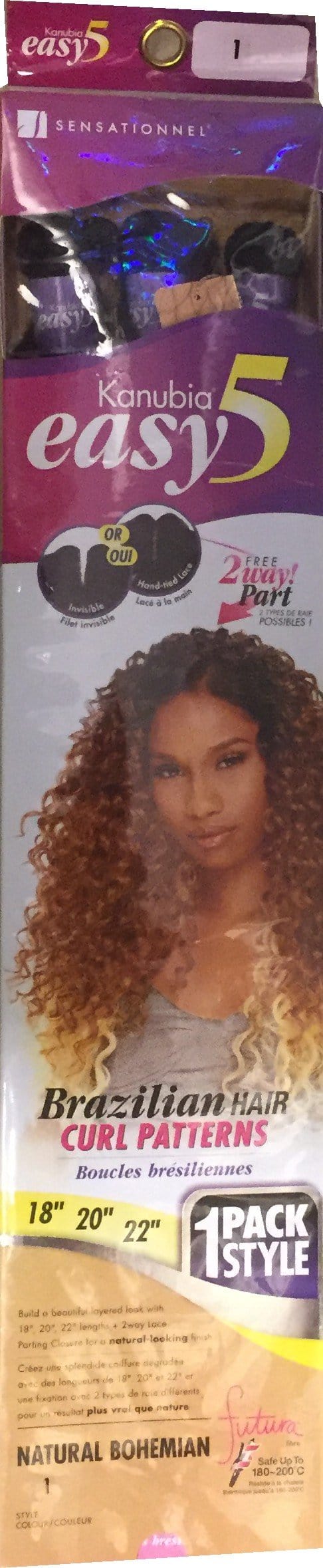 Sensationnel Easy 5 Brazilian Hair Curl Patterns Natural Bohemian Nummer 1