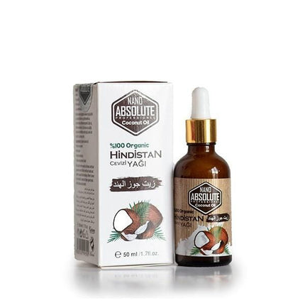 NANO ABSOLUTE ORGANIC COCONUT OIL HINDISTAN 50 ML