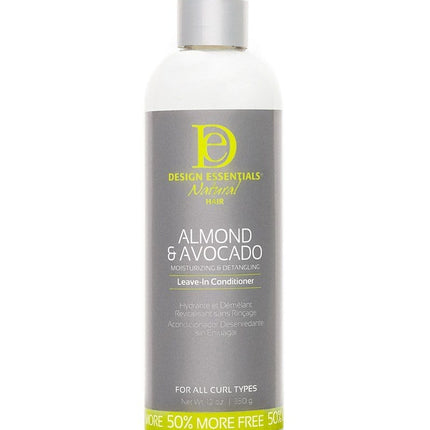 Design Essentails Almond & Avocado Detangling Leave-In Conditioner 350 ml