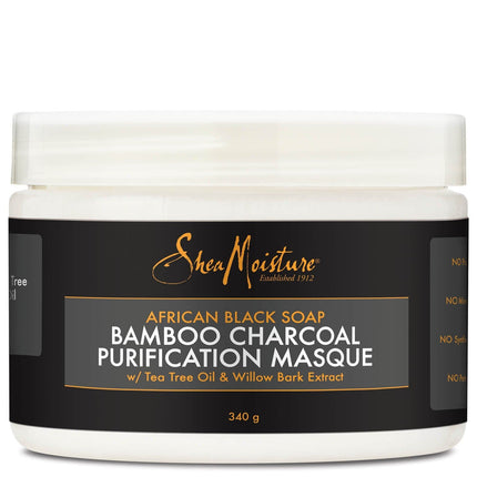 Shea Moisture African Black Soap Bamboo Charcoal Masque 354ml