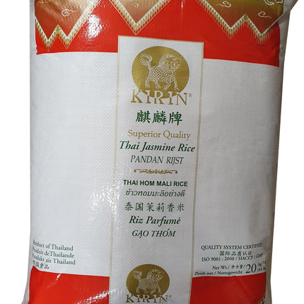 Kirin Tha  Pandan Jasmine Rice 20 kg