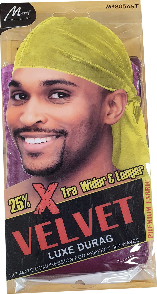 Durag X tra Wider and Longer Velvet Luxe Durag Violetta M4805AST