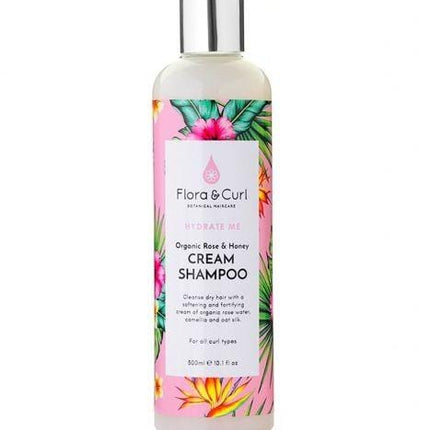 Flora & Curl Rose & Honey Cream Shampoo 300ml