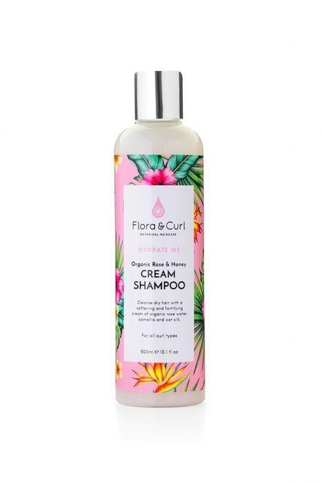 Flora & Curl Rose & Honey Cream Shampoo 300ml