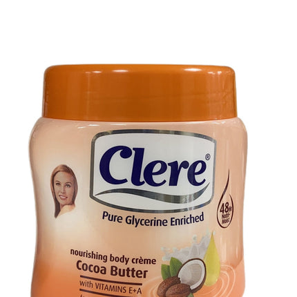 Clere Cocoa Butter Body Cream 500 ml