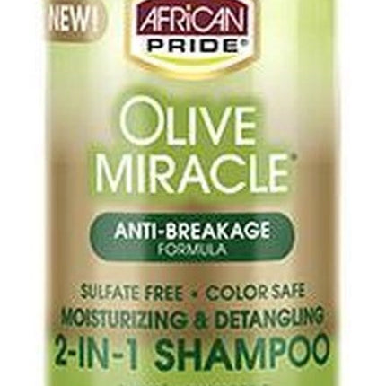 African Pride Olive Miracle 2-In-1 Shampoo and Conditioner 12 oz - Africa Products Shop