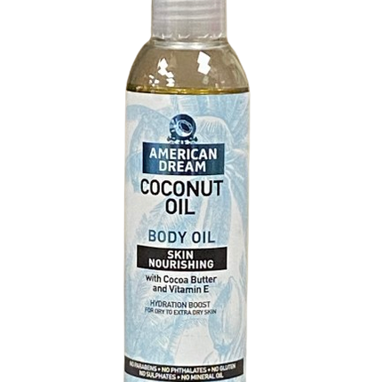 American Dream Coconut Oil Body Oil Skin Nourishing 200 ml - Africa Products Shop