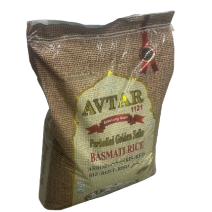 Avtar 1121 Paraboiled Golden Sella Basmati Rice 20 kg