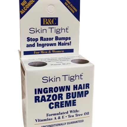 B&C Skin Tight Ingrown Hair Razor Bump Creme 5 oz - Africa Products Shop