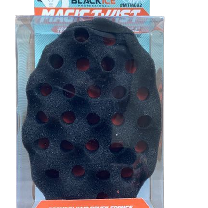 Black Ice Magic Twist Hair Brush Dreads Sponge Two side - Africa Products Shop