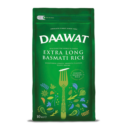 Daawat Extra Long Basmati Rice 10 kg - Africa Products Shop