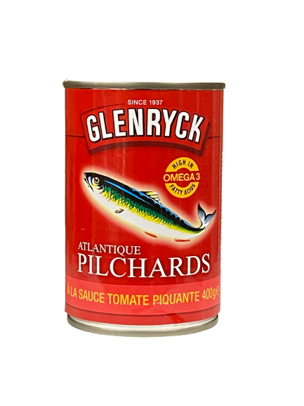 Glenryck Atlantique Pilchards In Tomato Sauce Piquante 400 G - Africa Products Shop