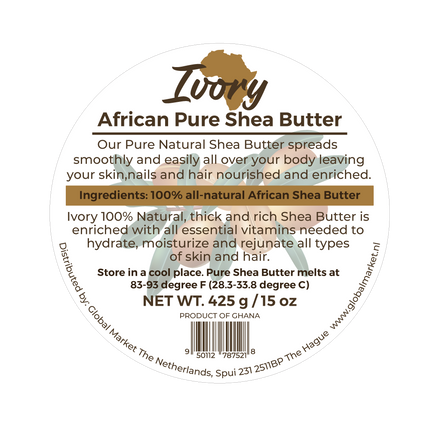 Ivory Pure Shea Butter 425g - Africa Products Shop