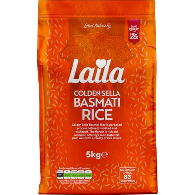 Laila Golden Sella Basmati Rice 5 Kg