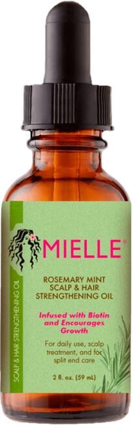 MIELLE ORGANIC Rosemary Mint Scalp & Hair Strengthening Oil 2oz/59 ml. - Africa Products Shop