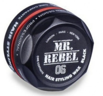 Mr. Rebel 06 Hair Styling Wax Black 150 ml - Africa Products Shop