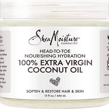 Shea Moisture 100% Extra Virgin Coconut Oil 444 ml - Africa Products Shop