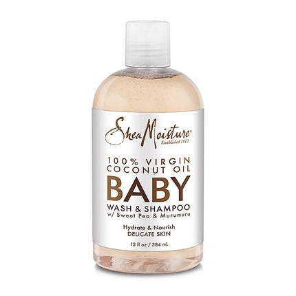 Shea Moisture 100% Virgind Coconut Oil Baby Wash Shampoo 384 ml - Africa Products Shop