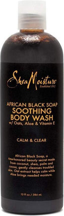 Shea Moisture African Black Soap Soothing Body Wash 384 ml - Africa Products Shop