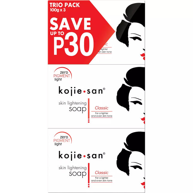 Kojic (Kojie San) Skin Lightening Soap Trio Pack